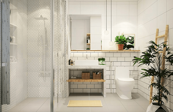 mẫu thiết kế phòng tắm 4m2