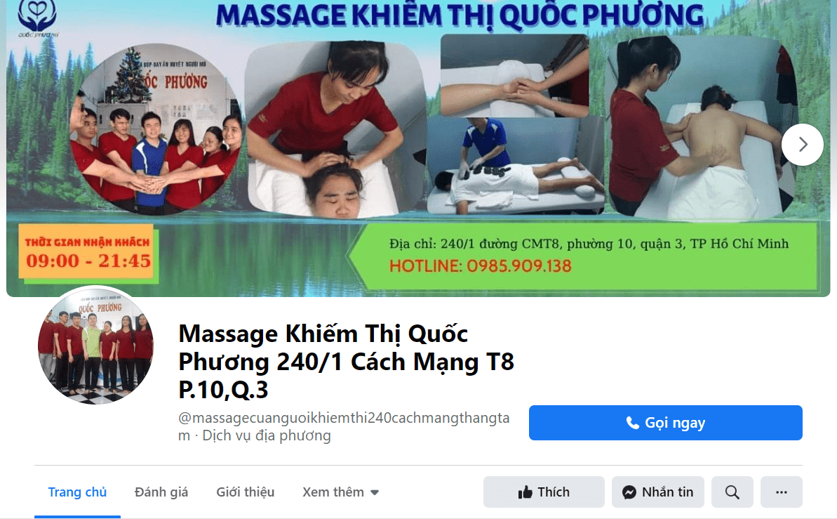 Địa Chỉ Massage Hội Người Mù Ở Thành Phố Hồ Chí Minh